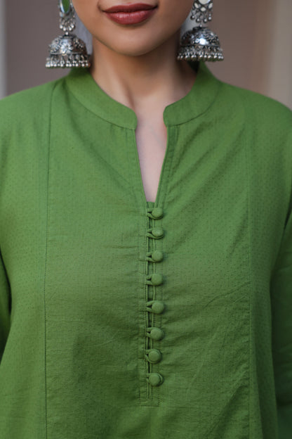 Women's Cotton Printed Kurta and Dhoti