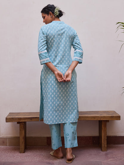 Women's Cotton Straight Kurta Set
