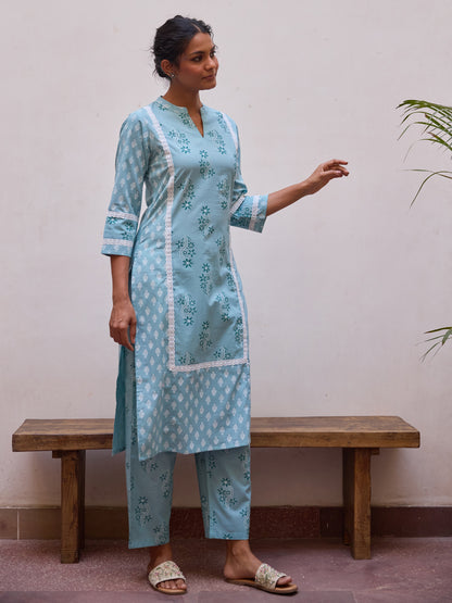 Women's Cotton Straight Kurta Set