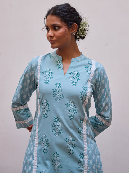 Women's Cotton Straight Kurta Set