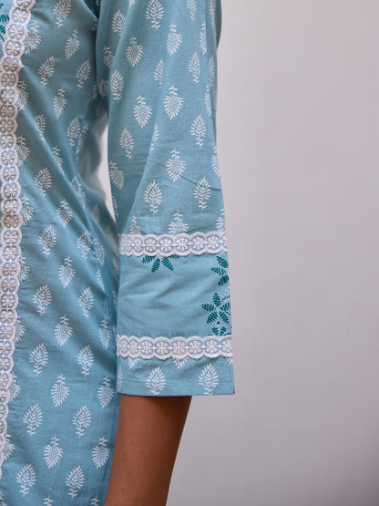 Women's Cotton Straight Kurta Set