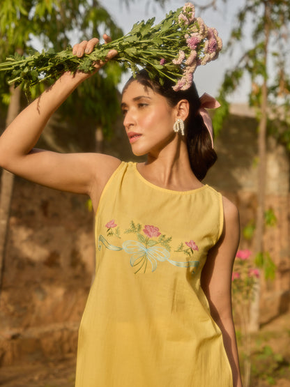 Women's Cotton Embroidered Kurta Set