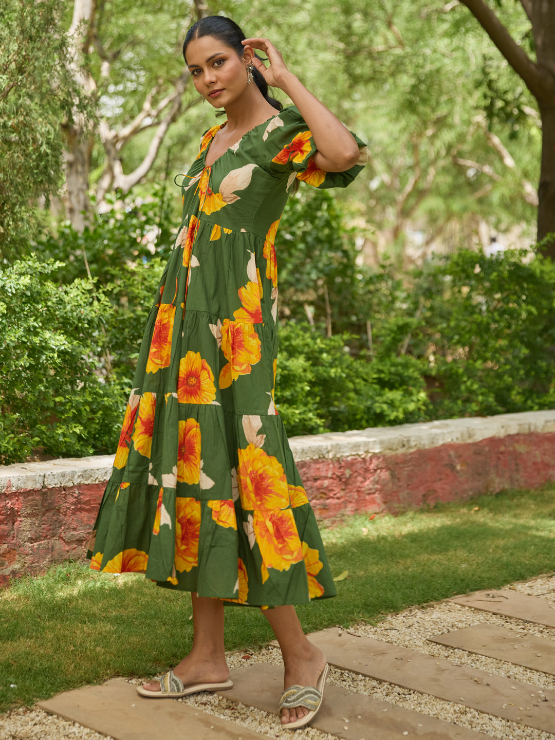 Women's Printed Tier Dress