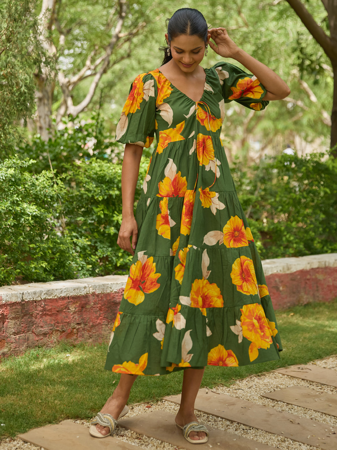 Women's Printed Tier Dress