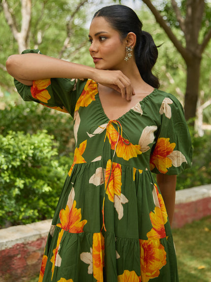 Women's Printed Tier Dress