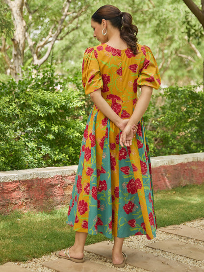 Women's Cotton Fit and flare dress