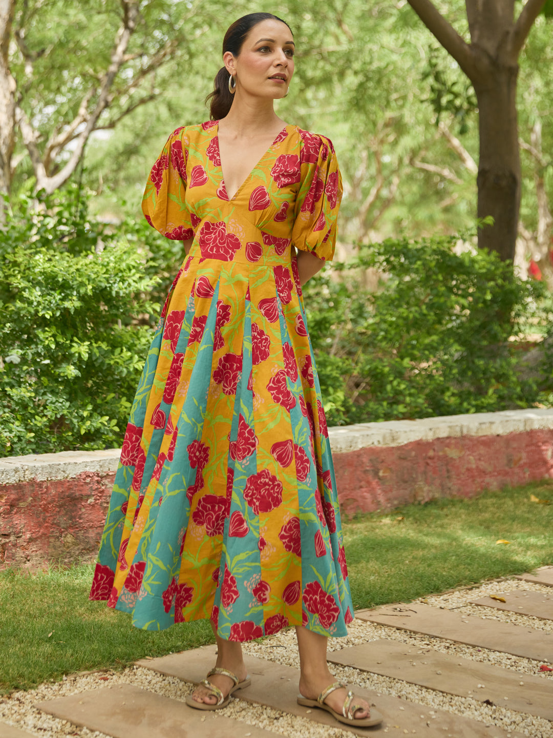 Buy Women's Cotton Fit and Flare dress Online in India