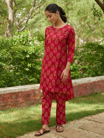 Women's Designer Printed Cotton Suit Set