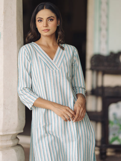 Women's Cotton Straight Kurta with Pants