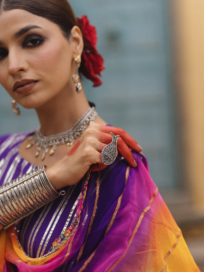 Women's Kurta Set with Multi Coloured Dupatta