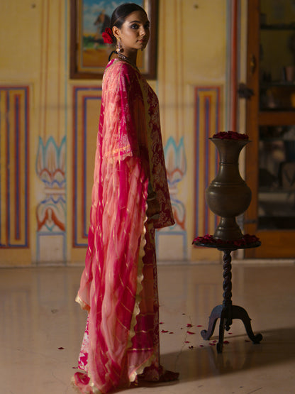 Women's Floral Sharara Set with Dupatta