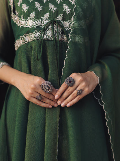 Women's Embroidered Anarkali Kurta Set with Dupatta