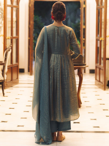 Women's Embroidered Kurta Set with Dupatta