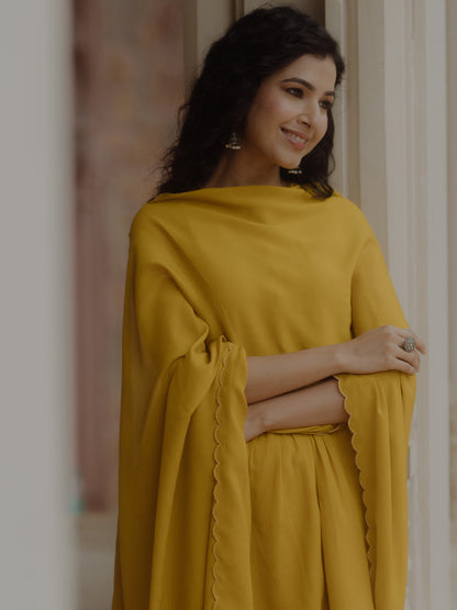 Women's Peplum Sharara Set with Dupatta