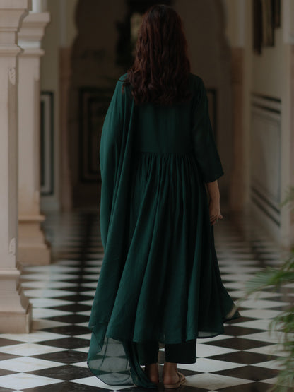 Women's High Slit Kurta Set with Dupatta