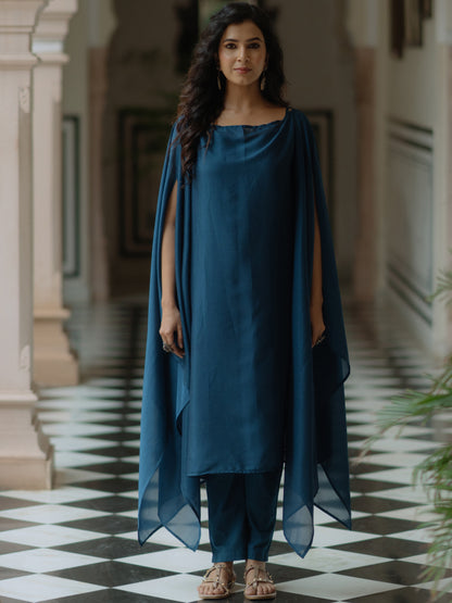 Women's Cape Kurta Set