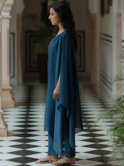 Women's Cape Kurta Set