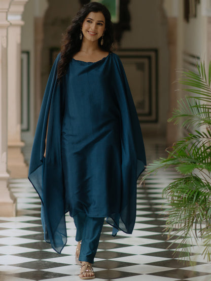 Women's Cape Kurta Set