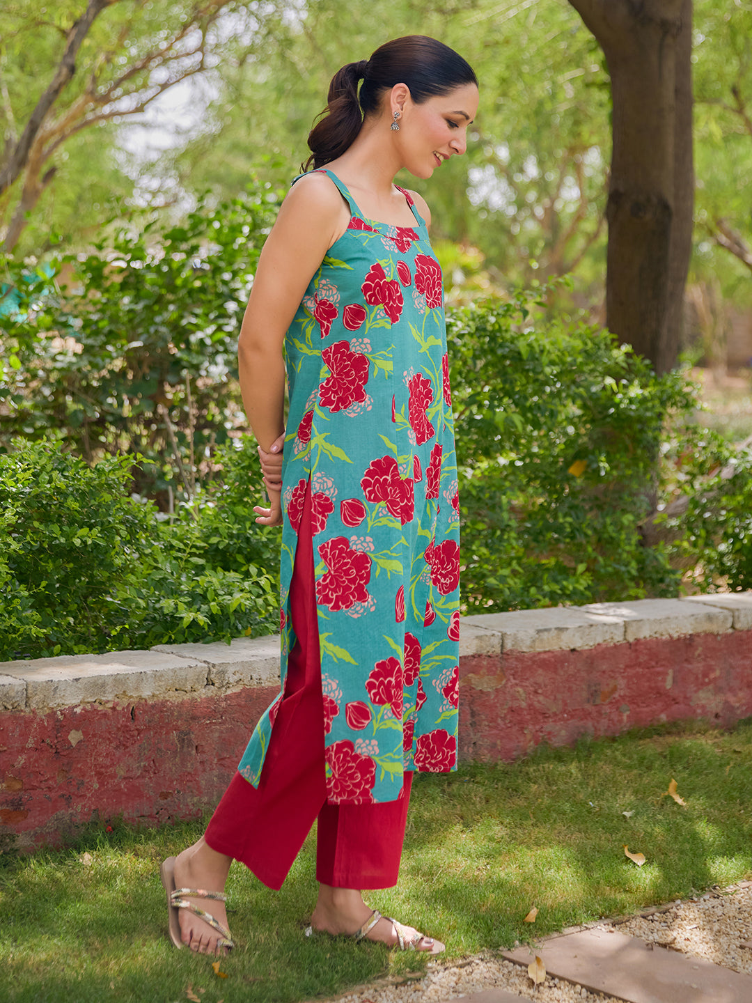 Women's Cotton Straight Kurta Set