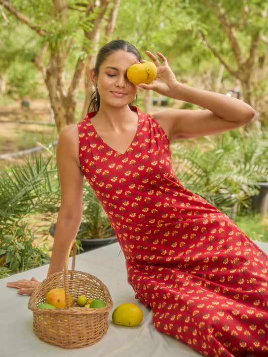 Women's Printed Cotton Suit Set