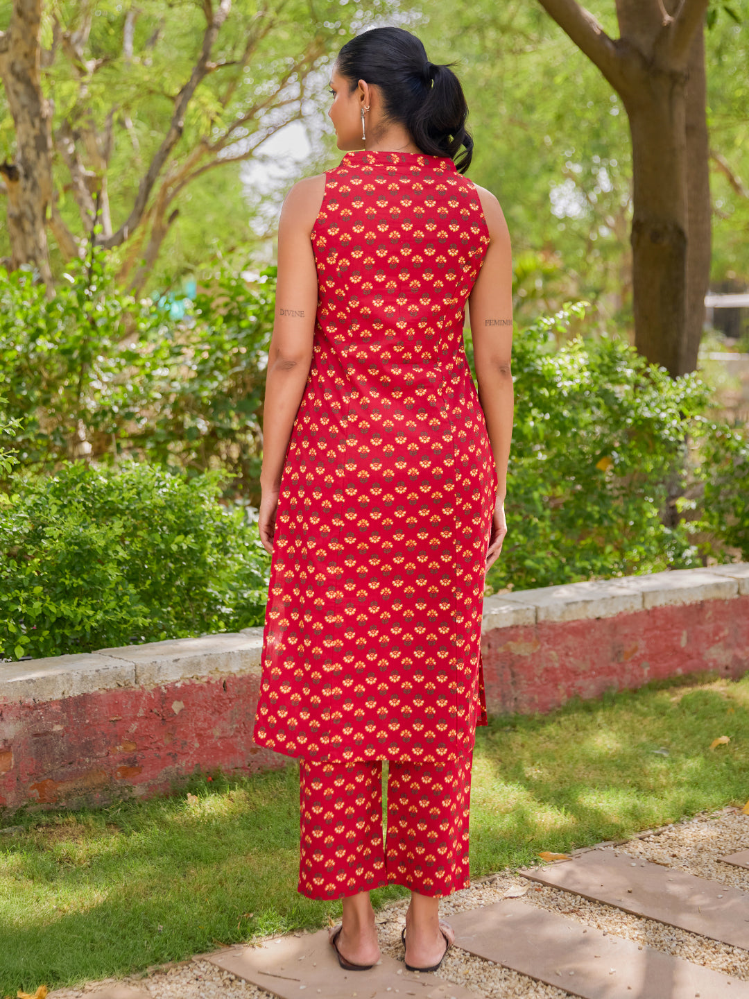 Women's Printed Cotton Suit Set