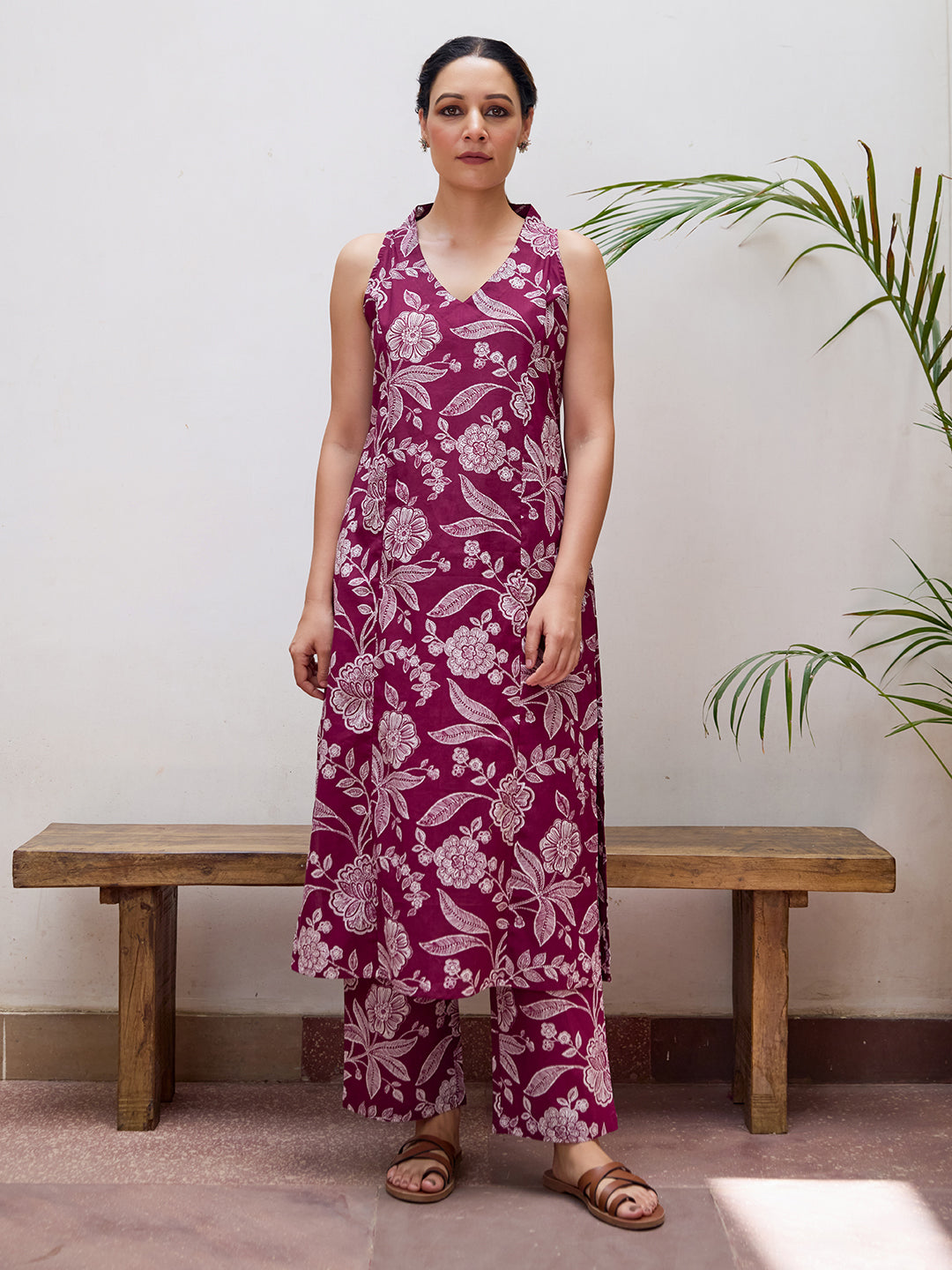 Women's Printed Cotton Suit Set
