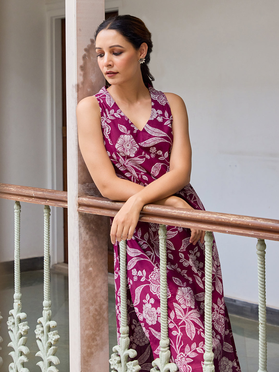 Women's Printed Cotton Suit Set