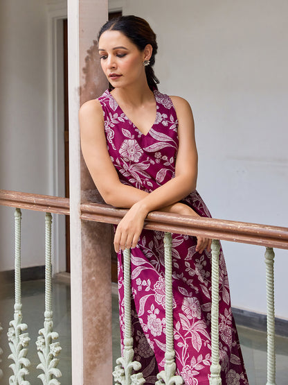 Women's Printed Cotton Suit Set