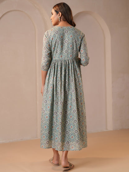 Women's Teal Maternity Dress with Jacket