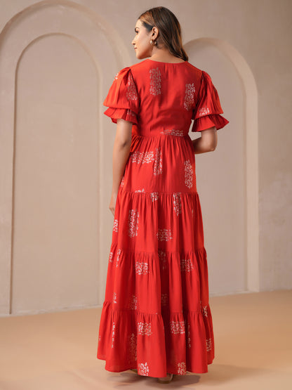 Buy Women's Red Maternity Dress Online in India | Anayna Buy Women's Red Maternity Dress Online in India | Anayna