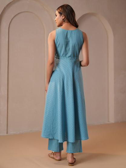 Women's Blue Maternity Kurta Sets