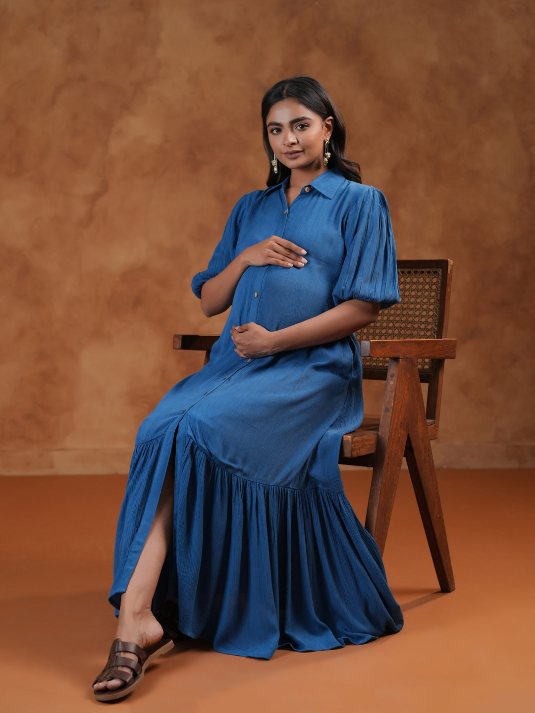 Women's Blue Maternity Dress XS Women's Blue Maternity Dress XS