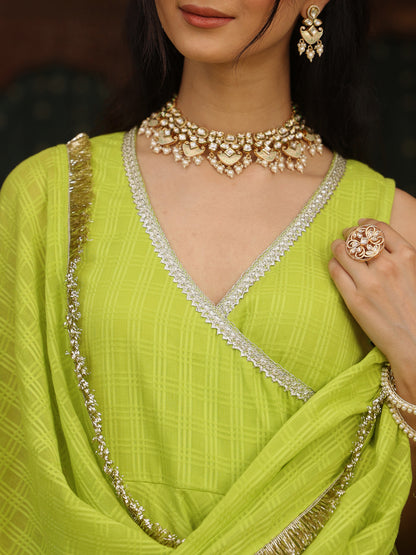 Women's Peplum Sharara Set with Dupatta
