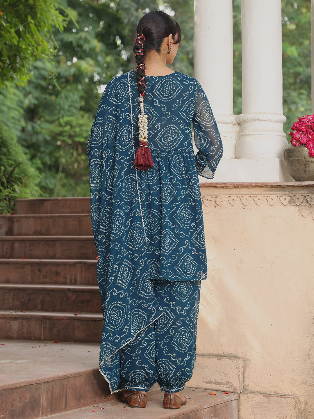 Women's Bandhni Dhoti Set
