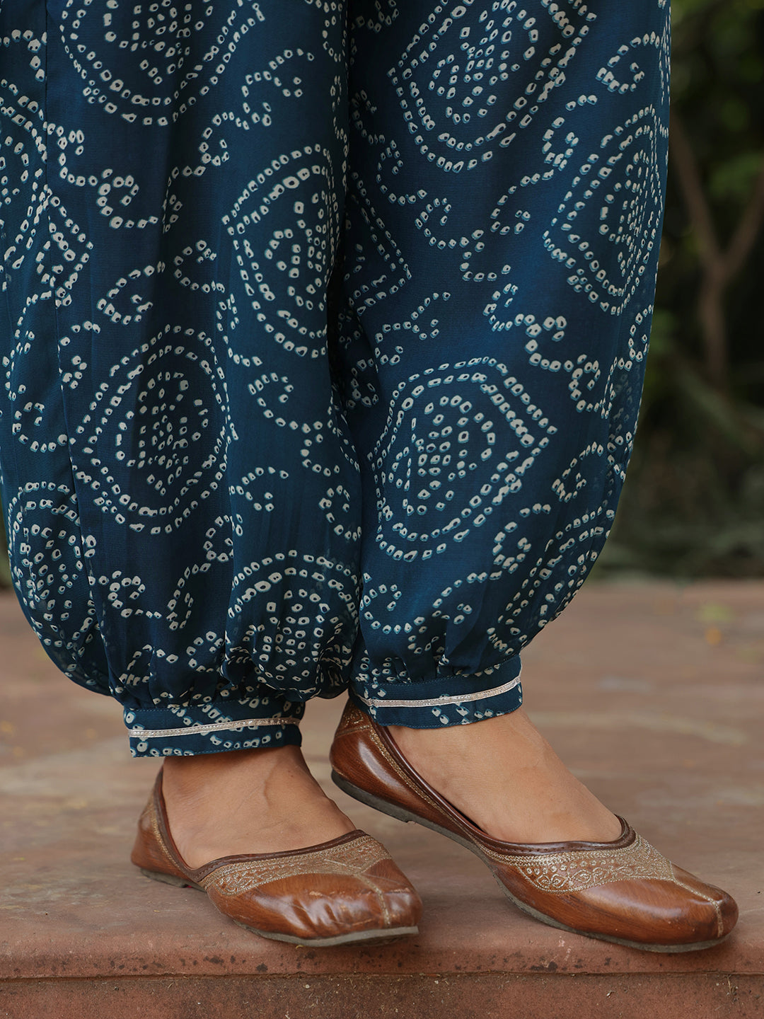 Women's Bandhni Dhoti Set