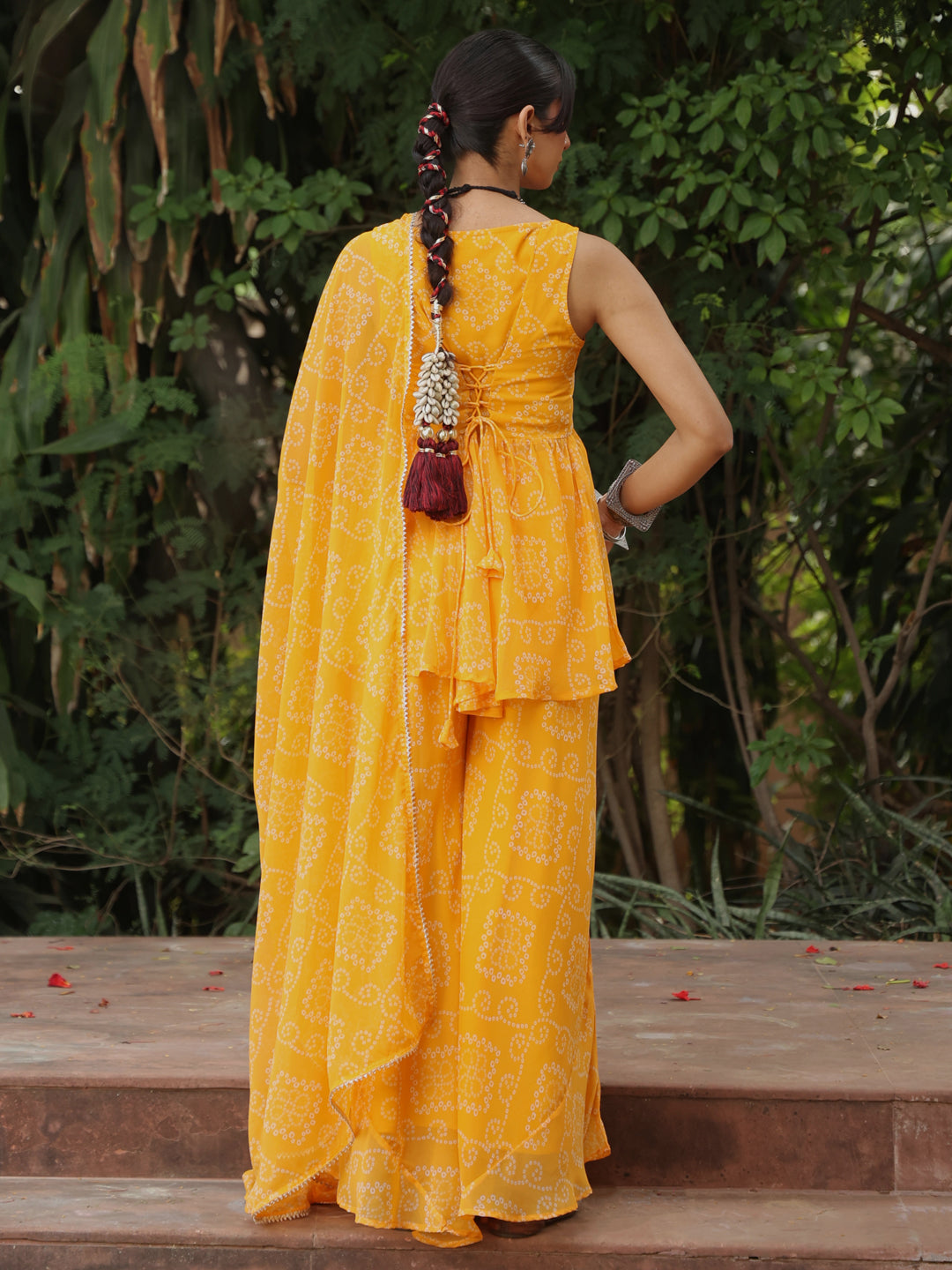 Women's Bandhni Skirt Set