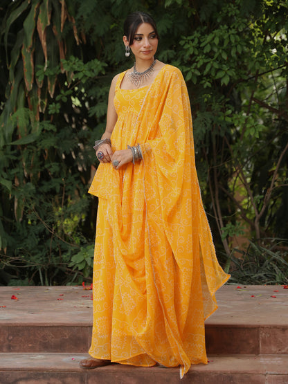Women's Bandhni Skirt Set