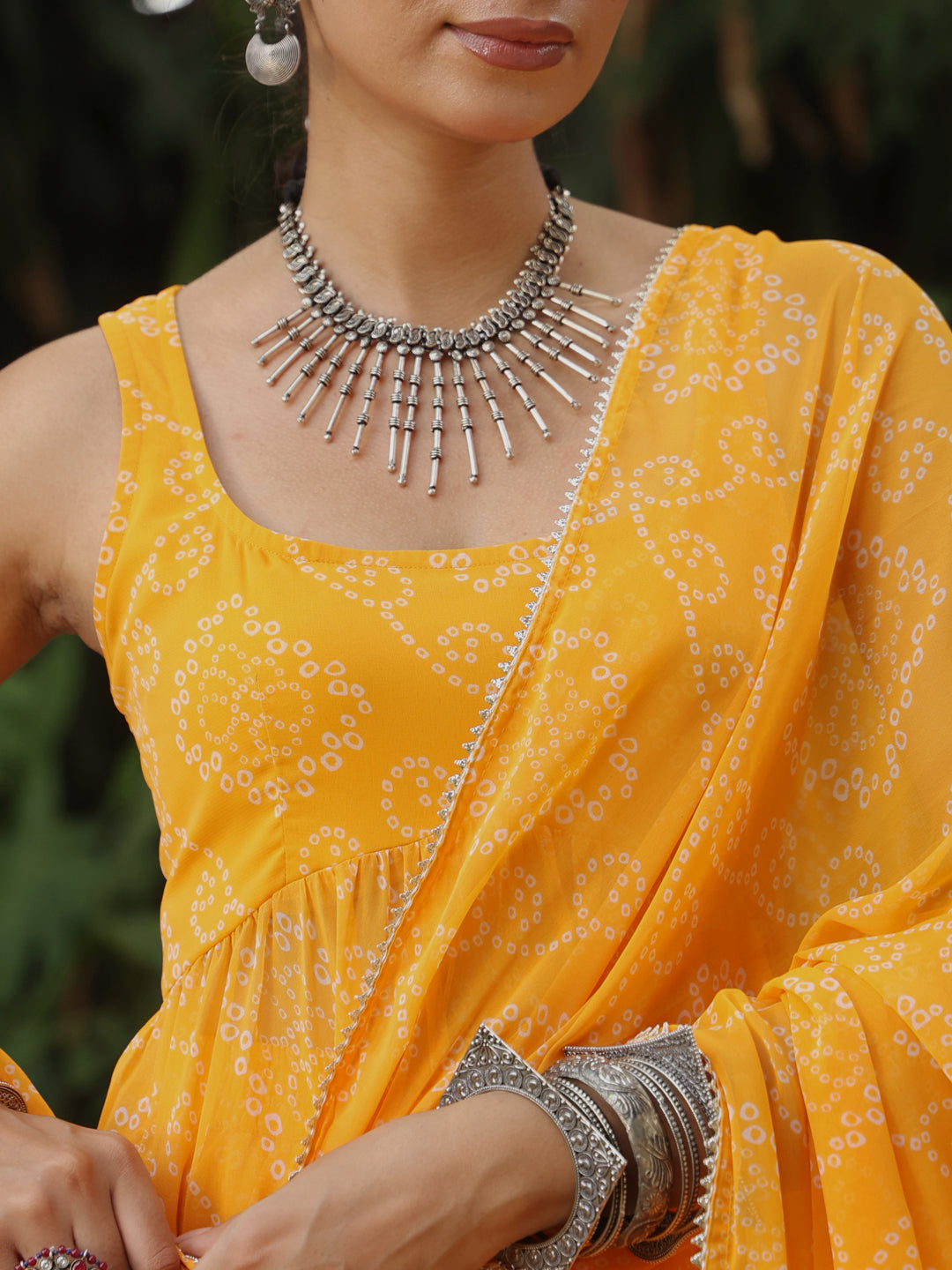 Women's Bandhni Skirt Set