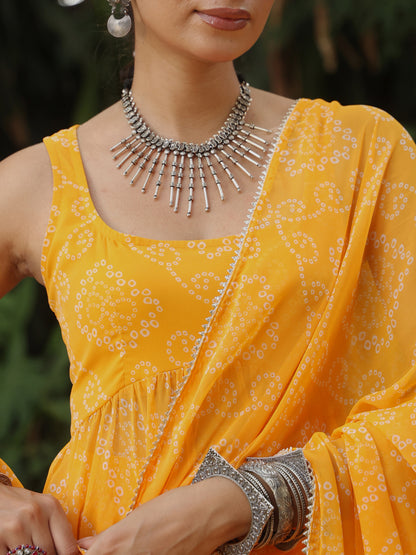 Women's Bandhni Skirt Set