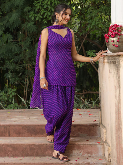 Women's Lehriya Farshi Set