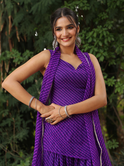 Women's Lehriya Farshi Set