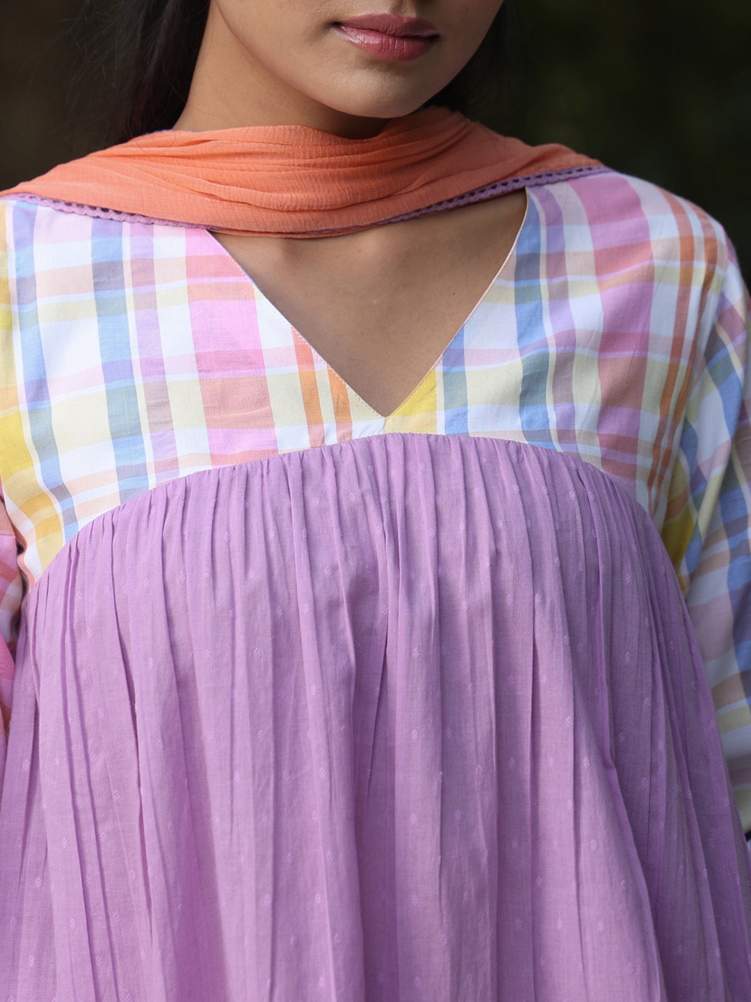 Women's Cotton Short Kurta With Salwar & Dupatta