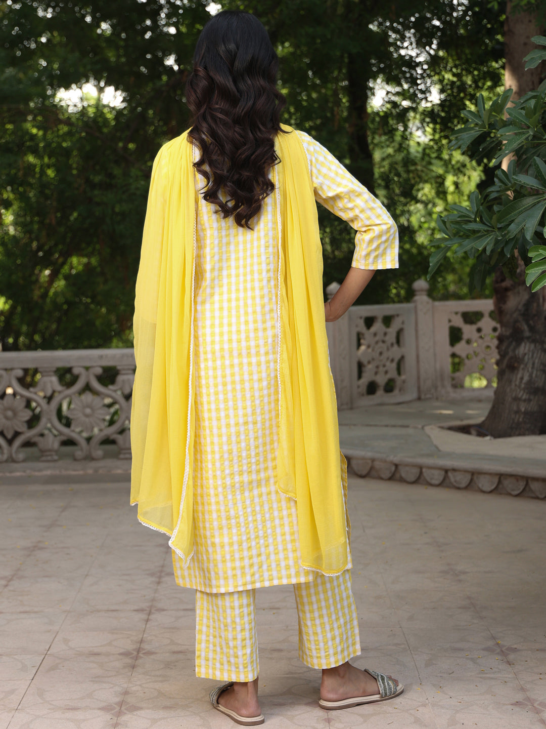 Women's Cotton Embroidered Kurta Set with Dupatta