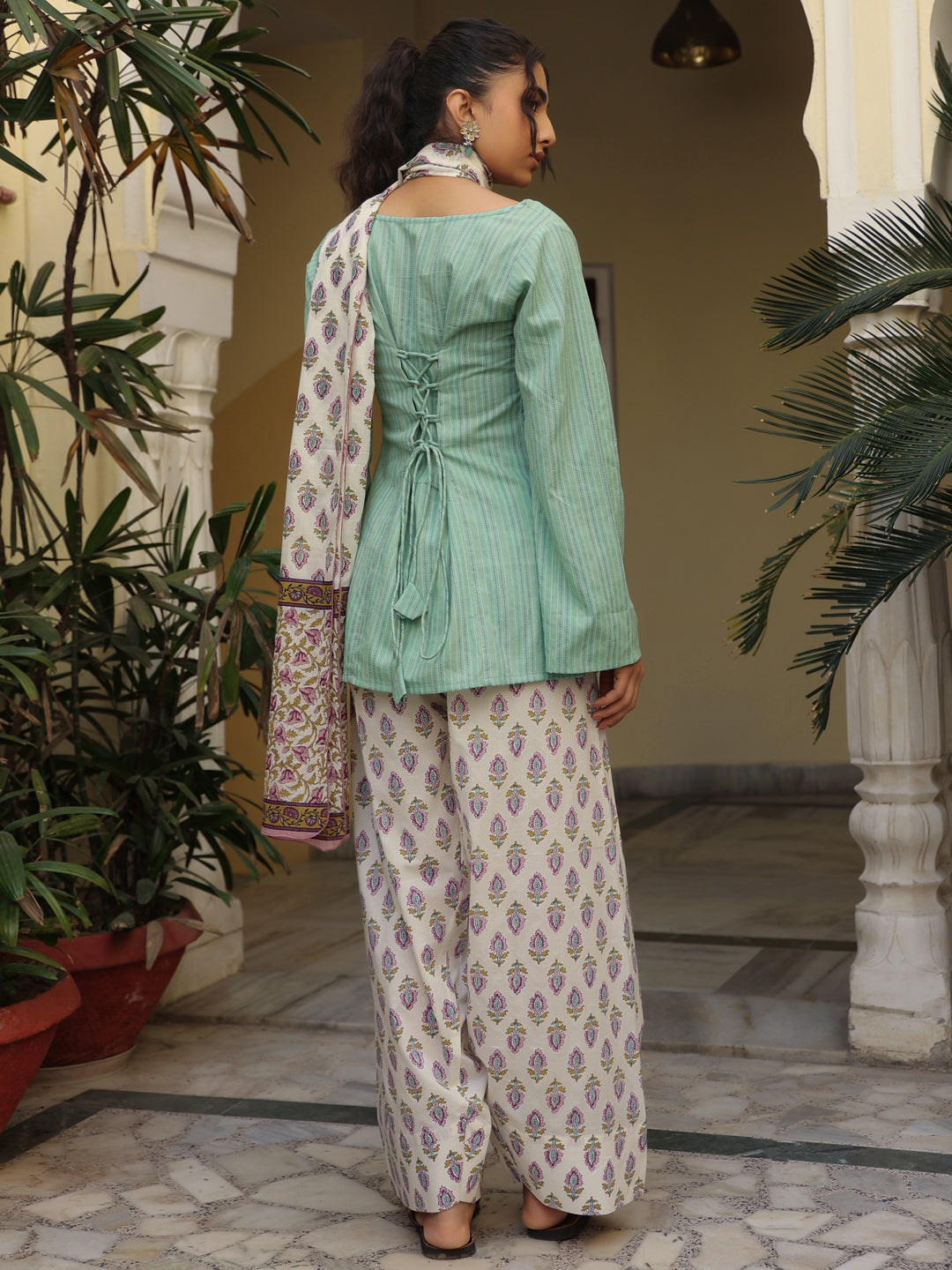 Women's Printed Farshi Suit Set