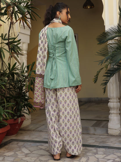 Women's Printed Farshi Suit Set