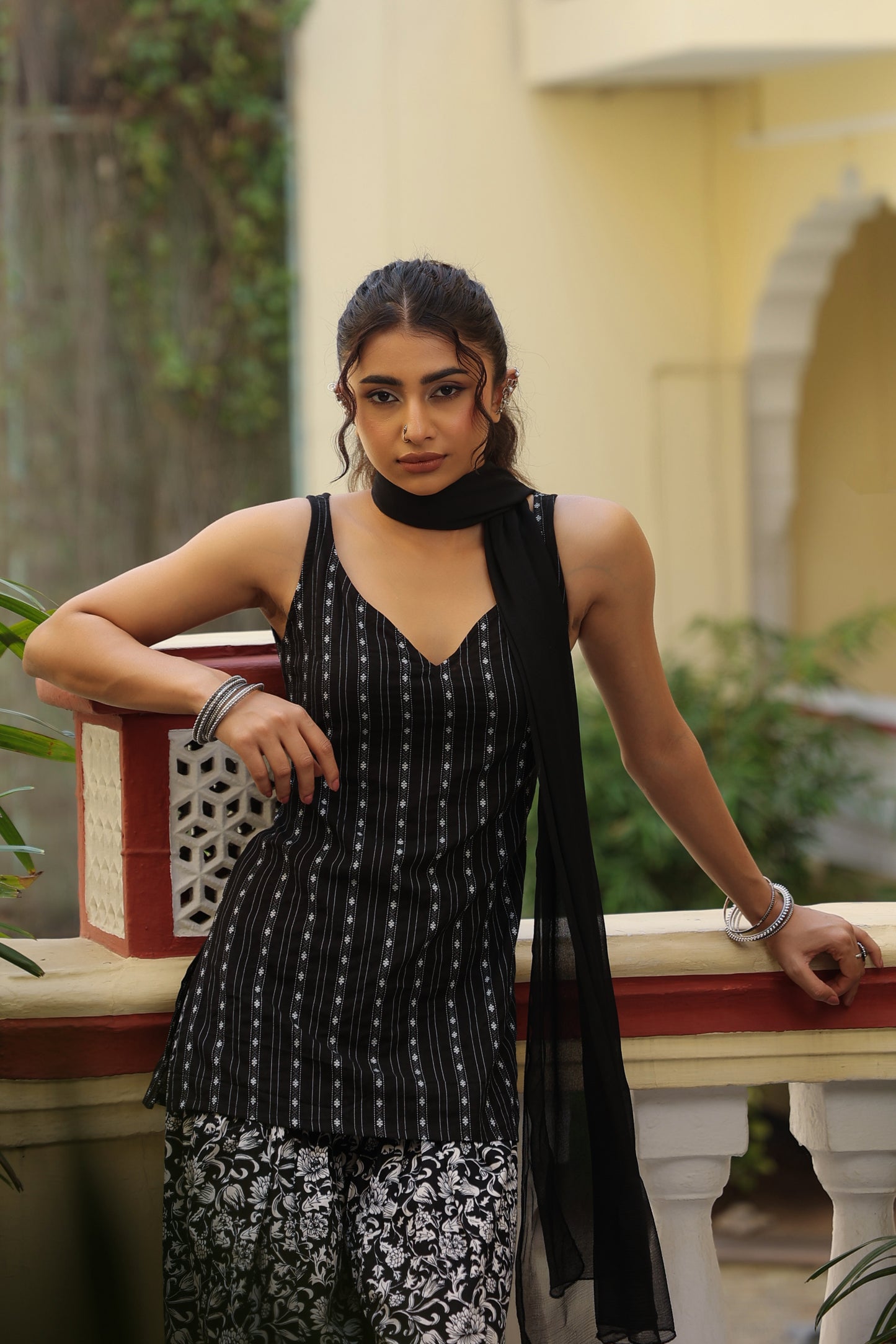 Women's Printed Cotton Kurta Salwar With Dupatta