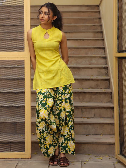 Women's Printed Cotton Farshi Kurta Set