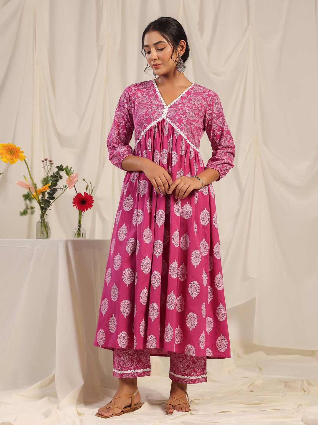 Women's Anarkali Kurta With Trouser