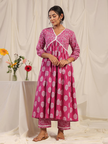 Women's Anarkali Kurta With Trouser