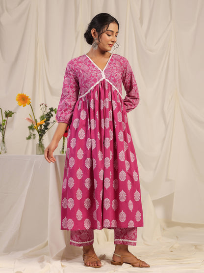 Women's Anarkali Kurta With Trouser